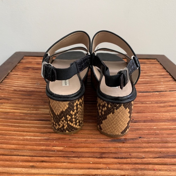 DRIES VAN NOTEN Snakeskin Wedge Sandal 36.5 Italy - Picture 4 of 8